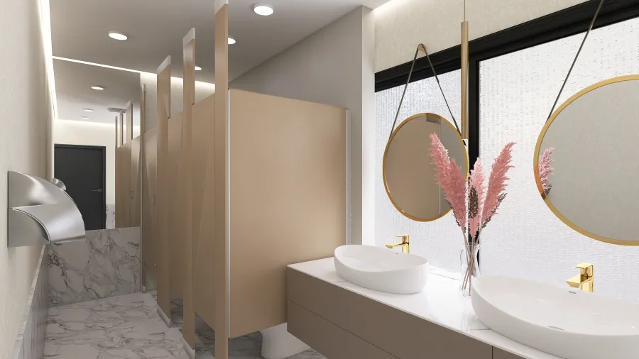 Women's Bathroom 3d design renderings