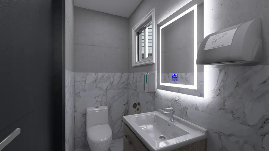 men's bathroom 3d design renderings