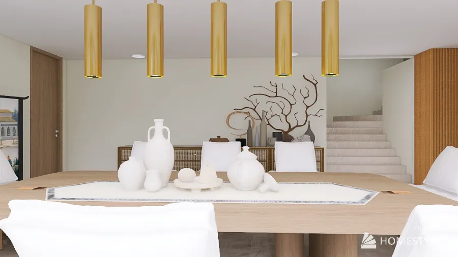 Modern Asian Zen Style 3d design renderings