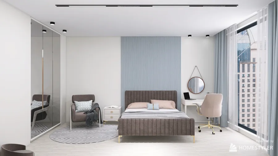 Light Bedroom 3d design renderings