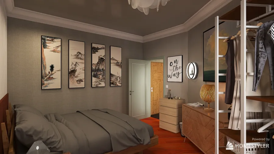 One Dorm. Apartment - Honeycomb Element 3d design renderings