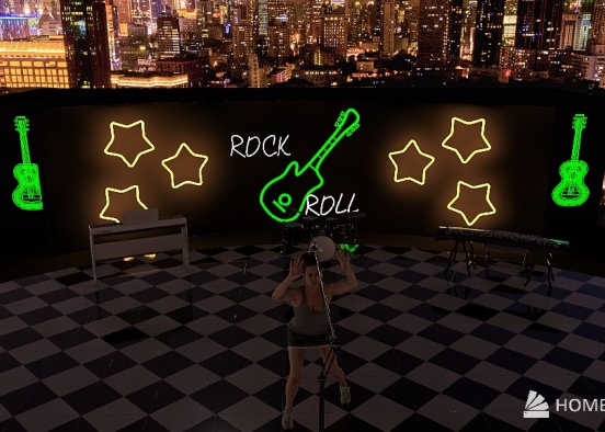 Rock n Roll Concert Design Rendering