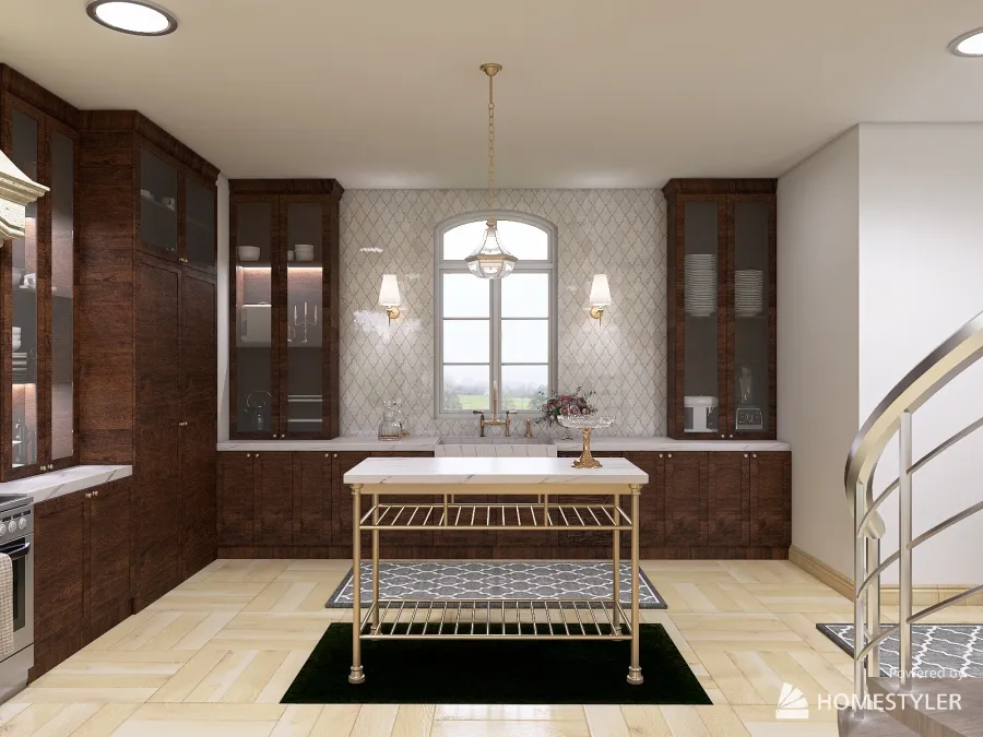 Kitchen/Living/Dining 3d design renderings