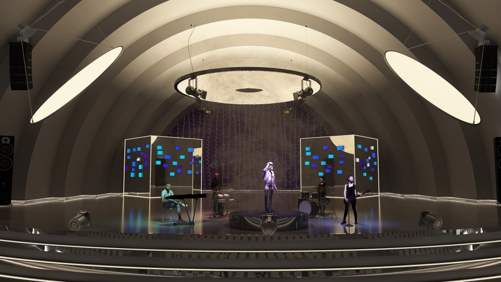 Auditorio Ocón. 3d design renderings