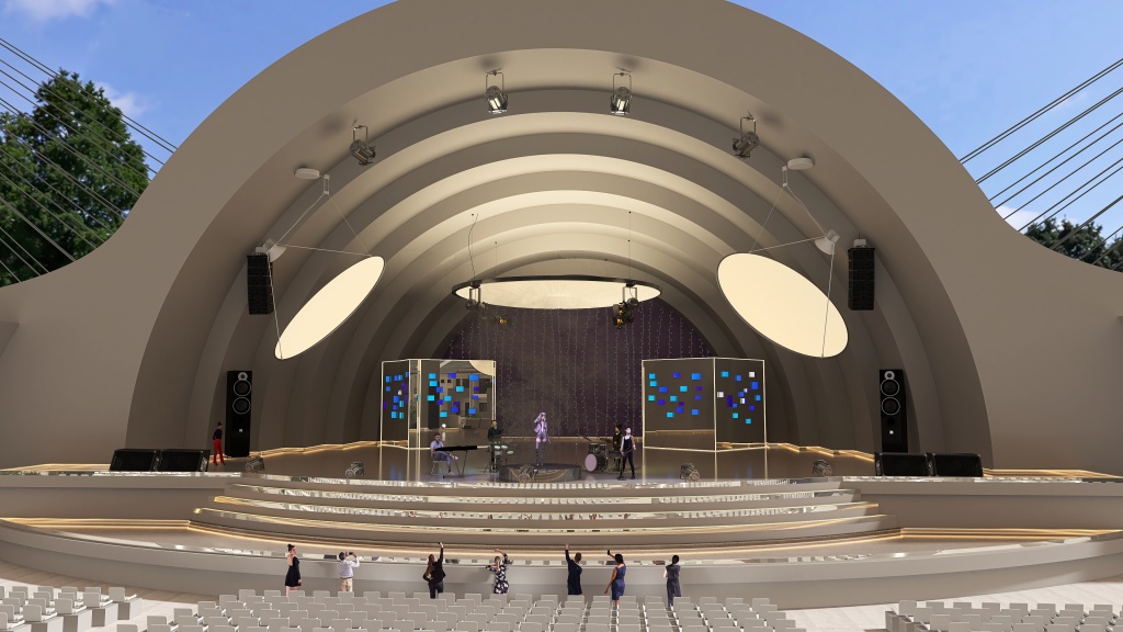 Auditorio Ocón. 3d design renderings