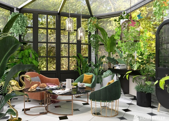 Maximalist Style_Conservatory Design Rendering