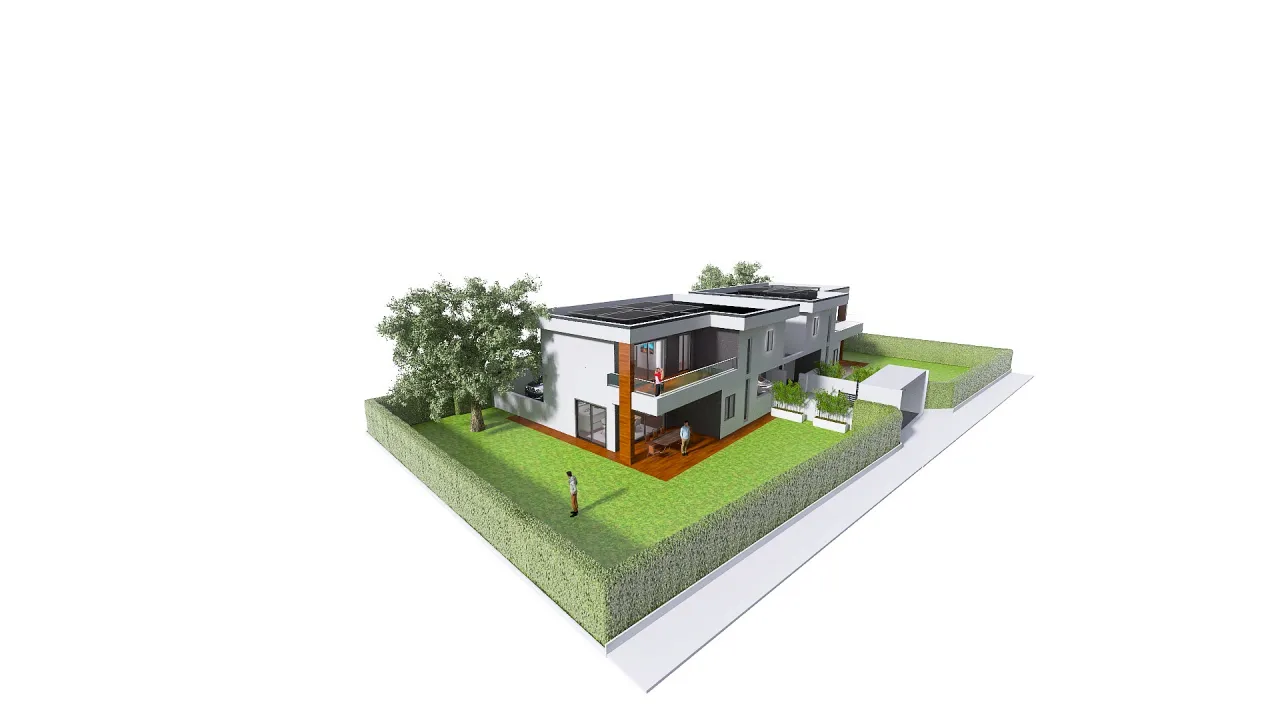 Casa Sombreno progetto 2024 3d design renderings