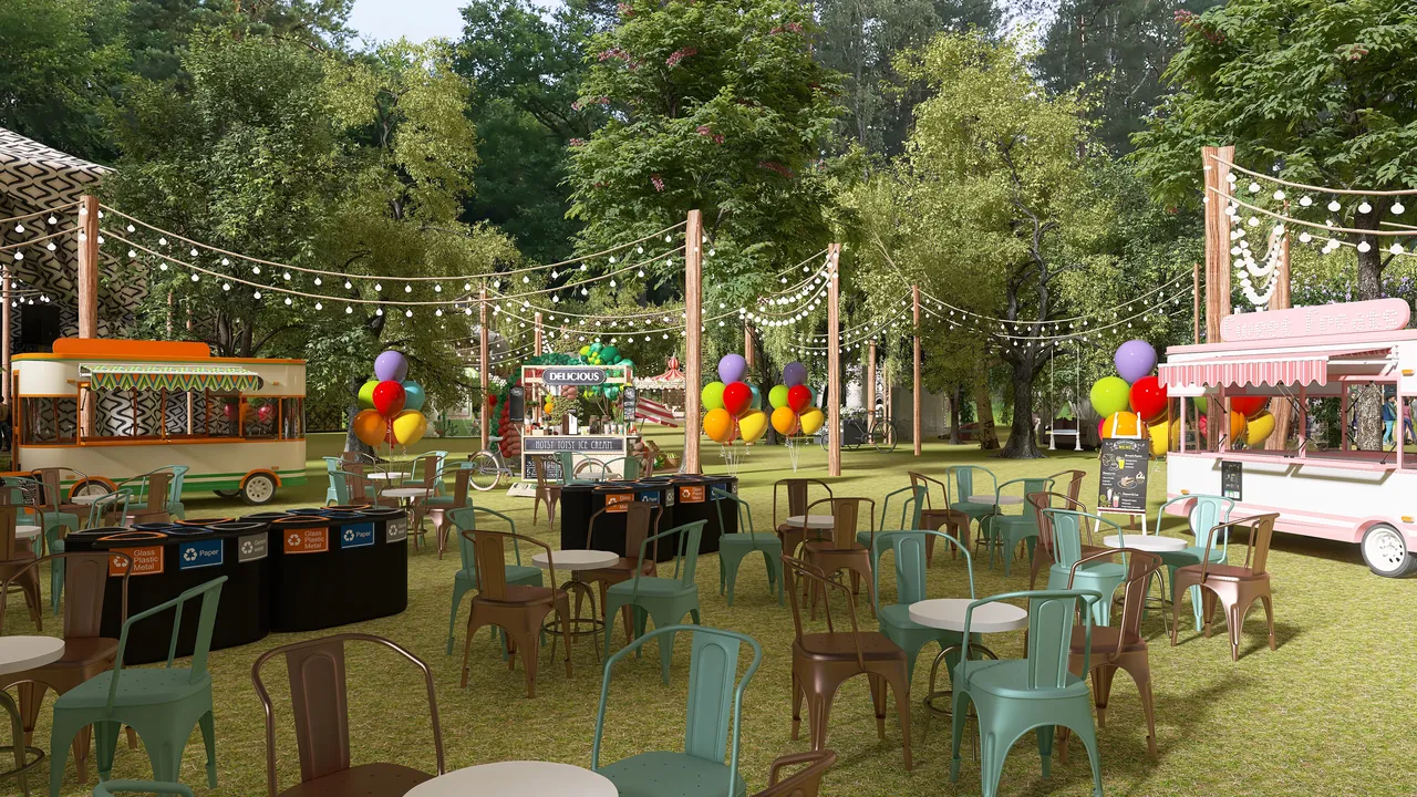 Fest in the Forest 3d design renderings