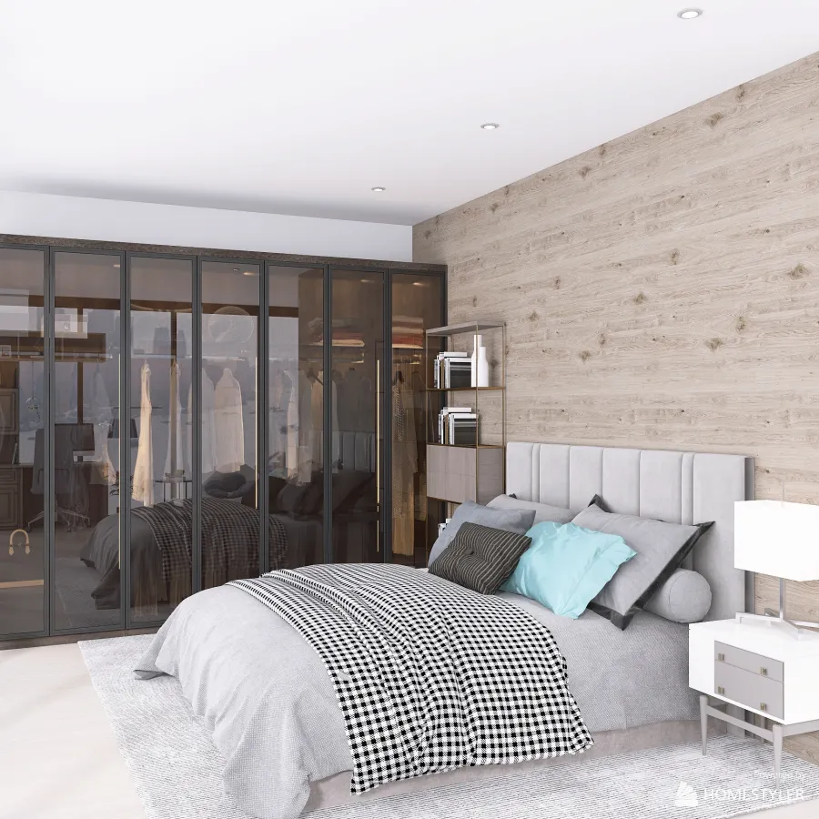 Bachelor Modern and Cozy 3d design renderings