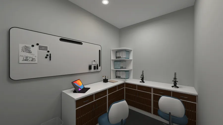 Clínica dental 3d design renderings
