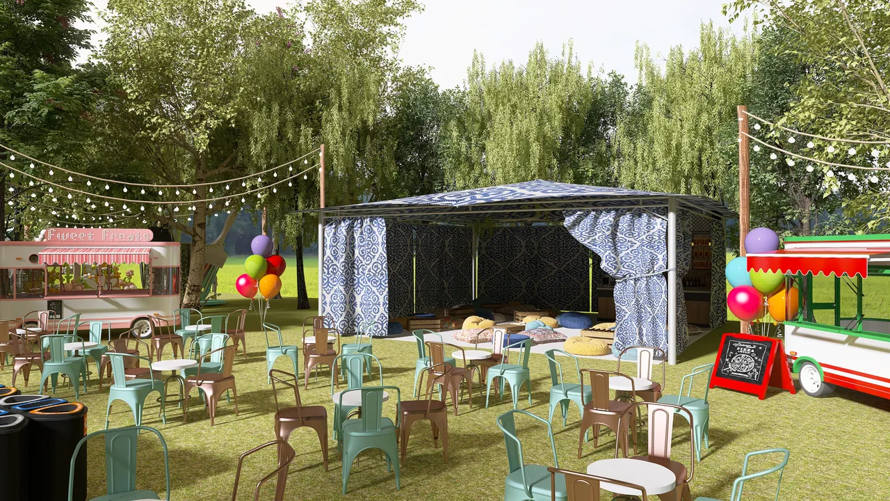 Fest in the Forest 3d design renderings