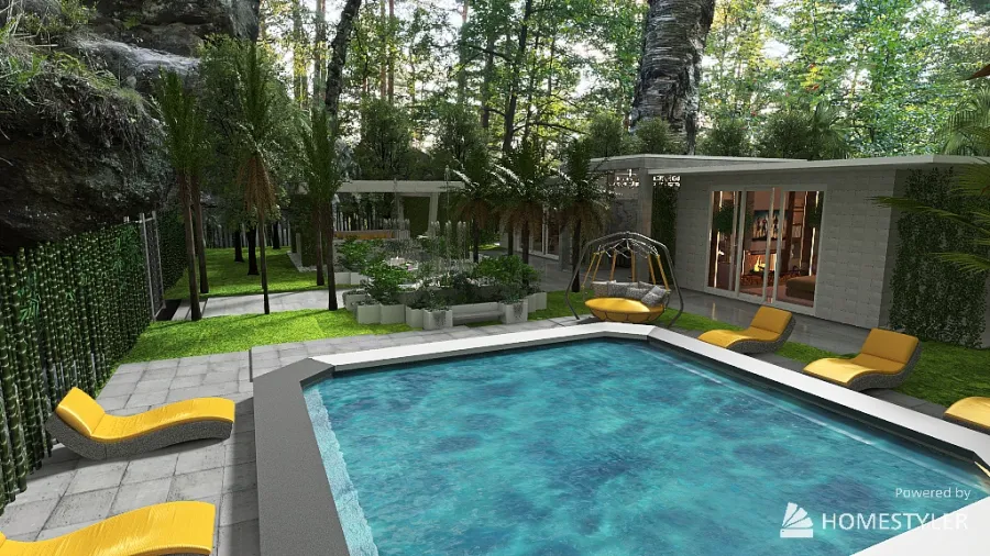villino new tropical 3d design renderings