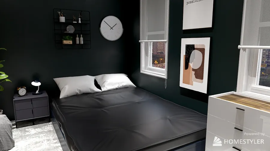 Small New-York apartment 3d design renderings