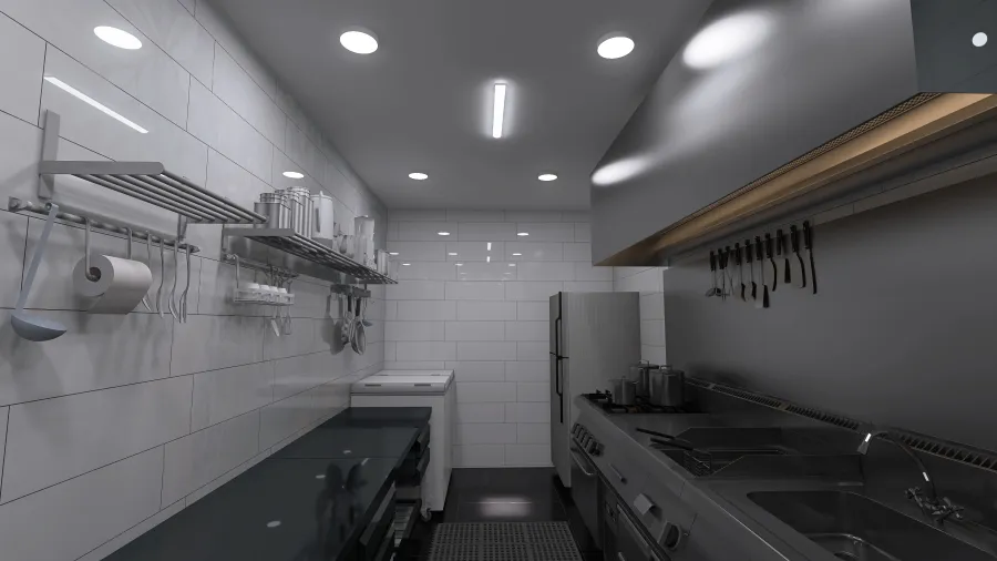 Chef's Kitchen 3d design renderings