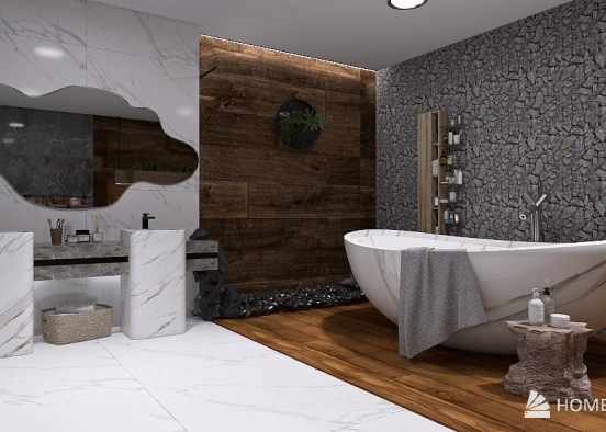 without rules - Bathroom  Design Rendering
