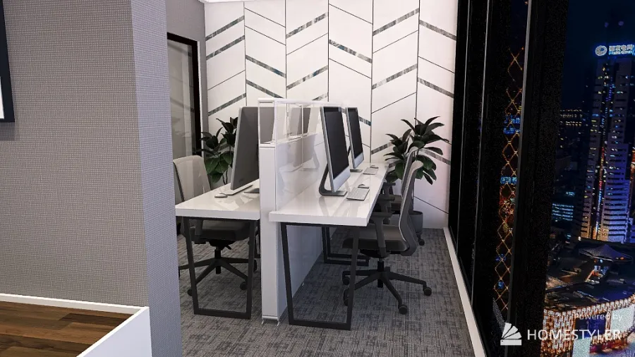 High-Floor Office 3d design renderings