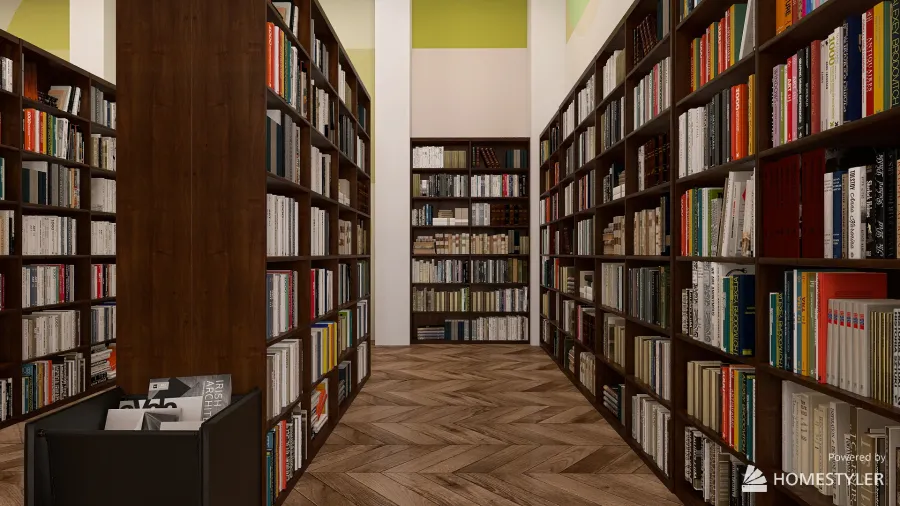 Library Quite Section 3d design renderings