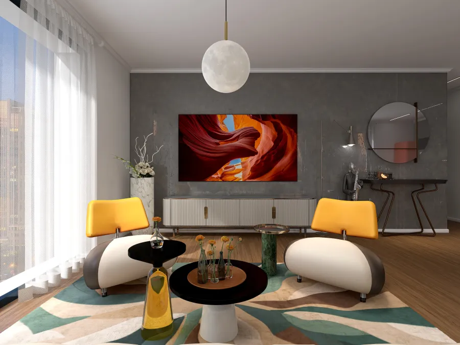 Modern Luxury City Apartment 3d design renderings