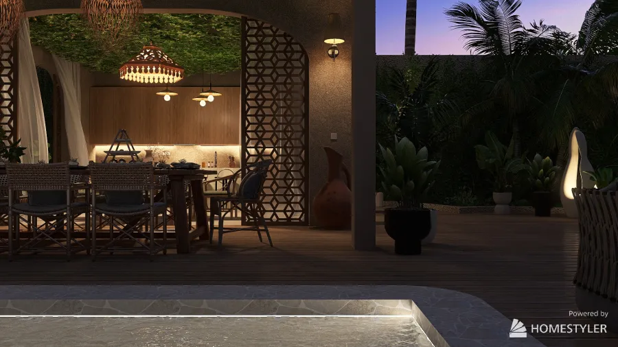 Tropical Holiday Resort 3d design renderings