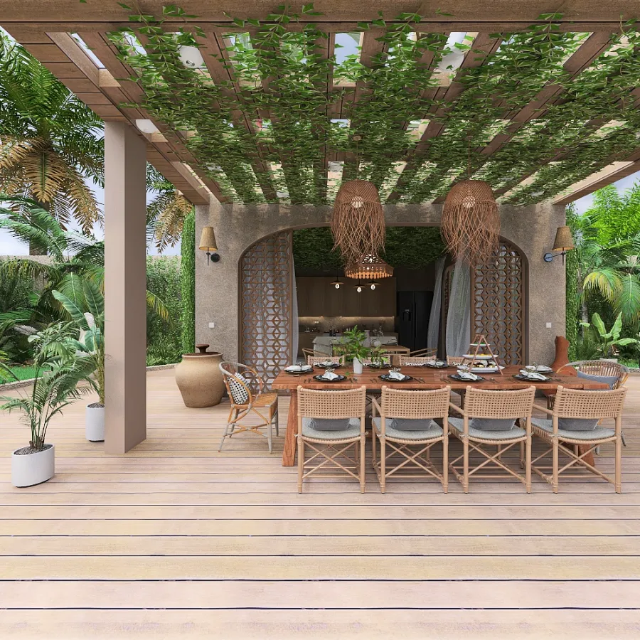 Tropical Holiday Resort 3d design renderings