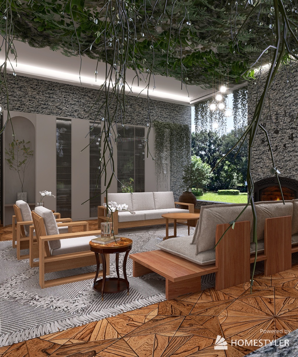 indoor urban jungle 3d design renderings