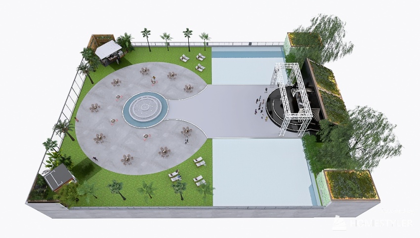 Rooftop Open Air Stage 3d design picture 757.13