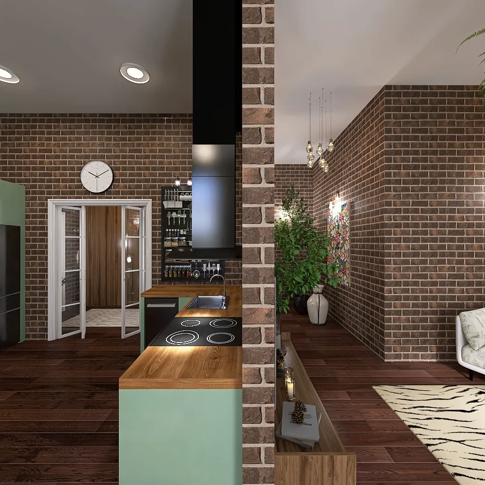 LivingDiningRoom 3d design renderings