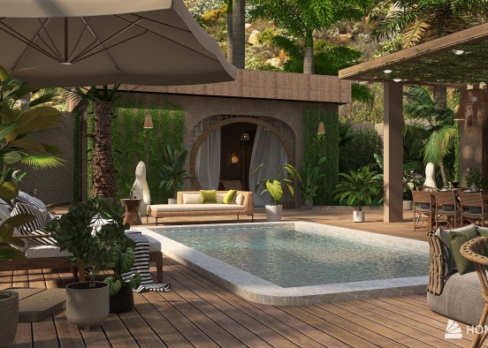 Tropical Holiday Resort Design Rendering