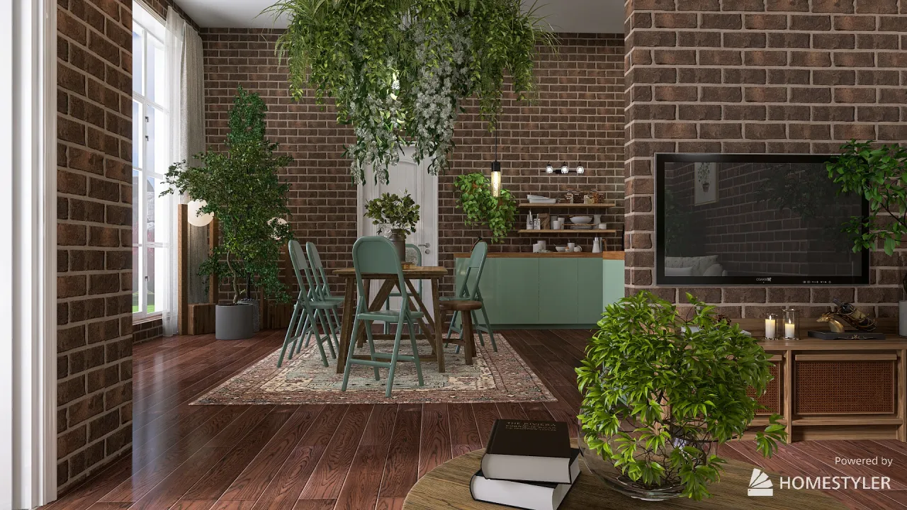 LivingDiningRoom 3d design renderings