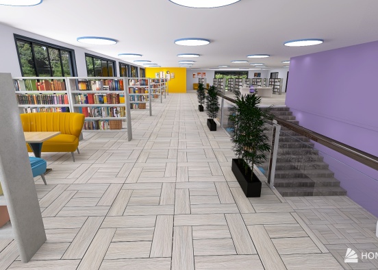 Library and Community Centre Design Rendering