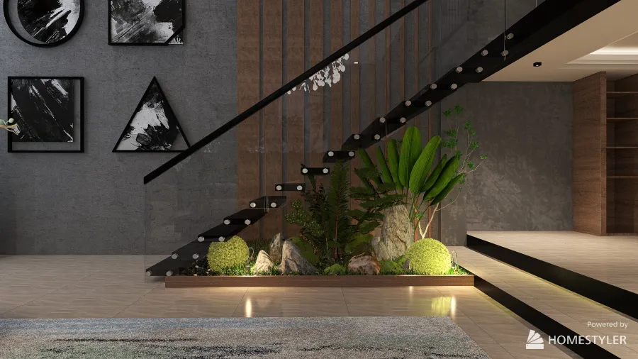 #Indoor Urban Jungel for Web 3d design renderings