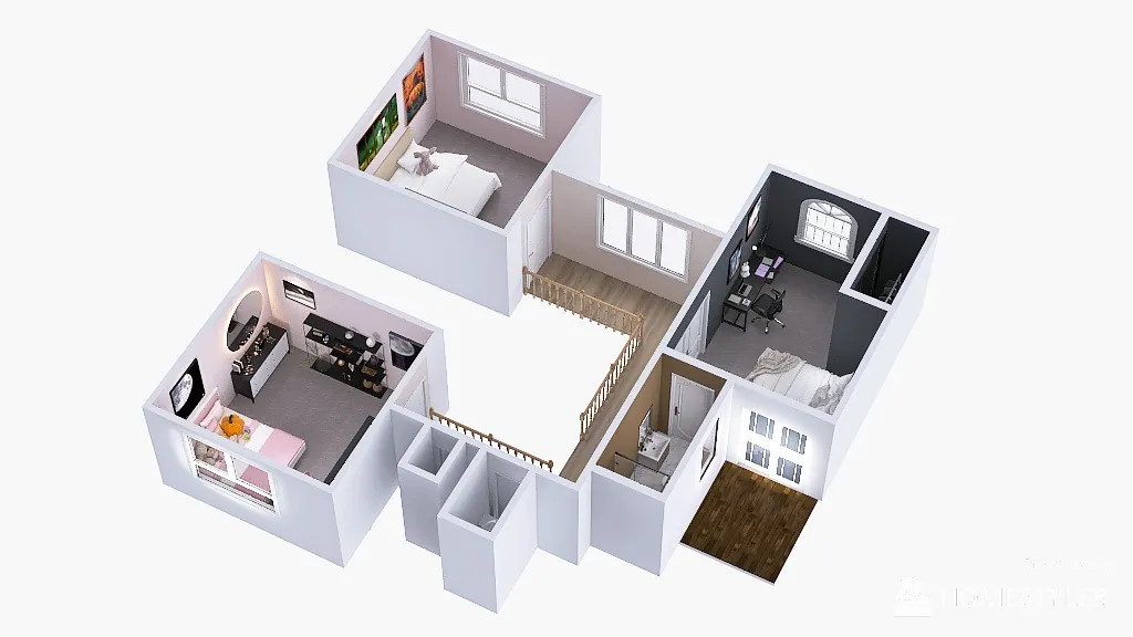 Kylie_Luong_Second_floor_ 3d design renderings