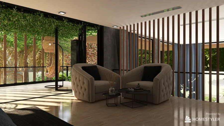 #Indoor Urban Jungel for Web 3d design renderings