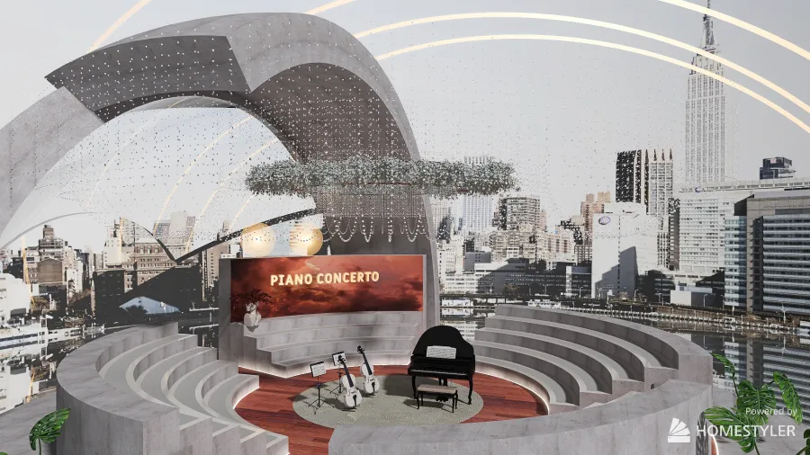 PIano Concerto 3d design renderings