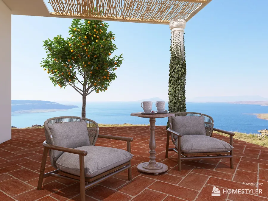 Mediterranean Getaway 3d design renderings