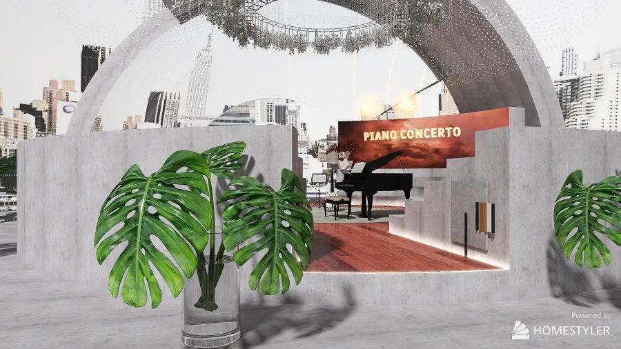 PIano Concerto 3d design renderings