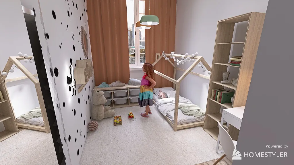 Kids room -Marg's 5 3d design renderings