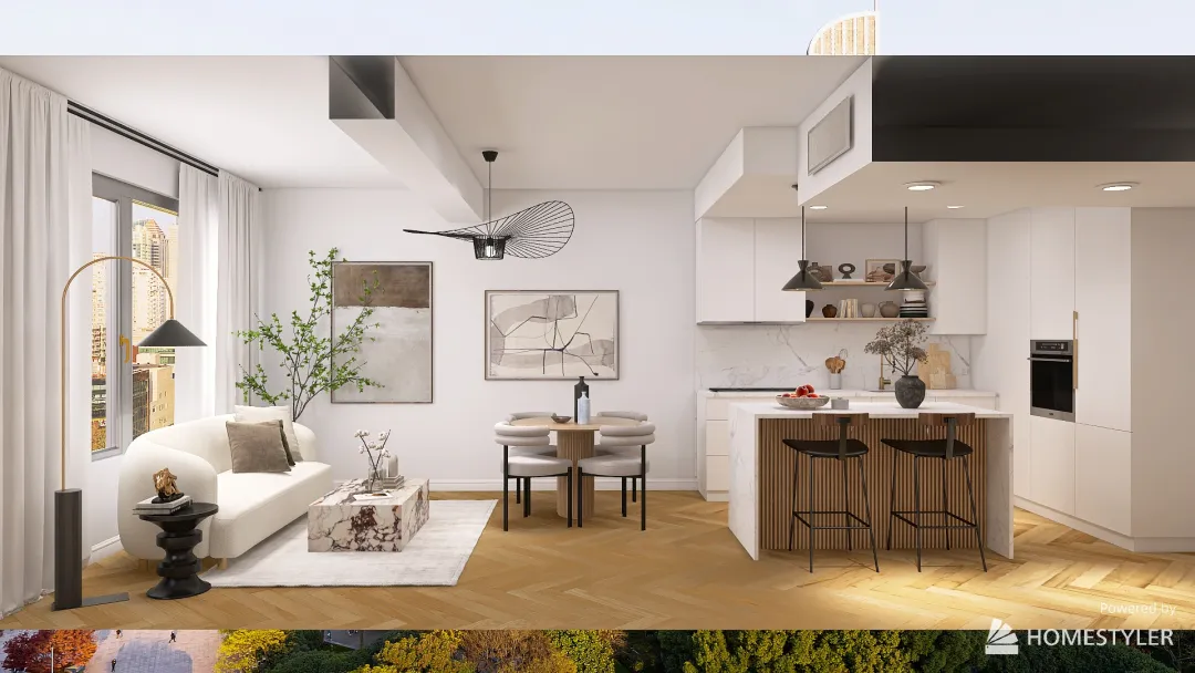 Modern Apartment. 3d design renderings