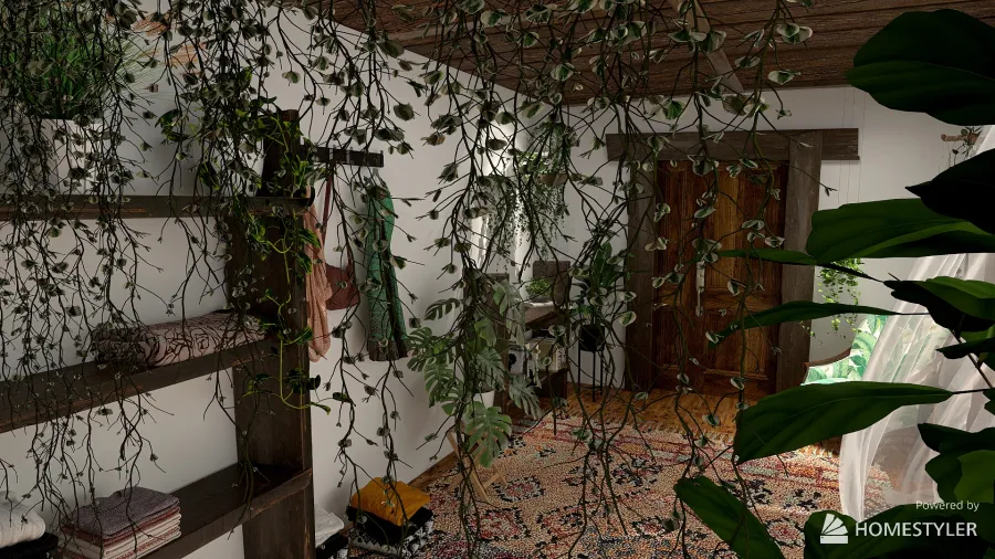Urban indoor jungle for web 3d design renderings