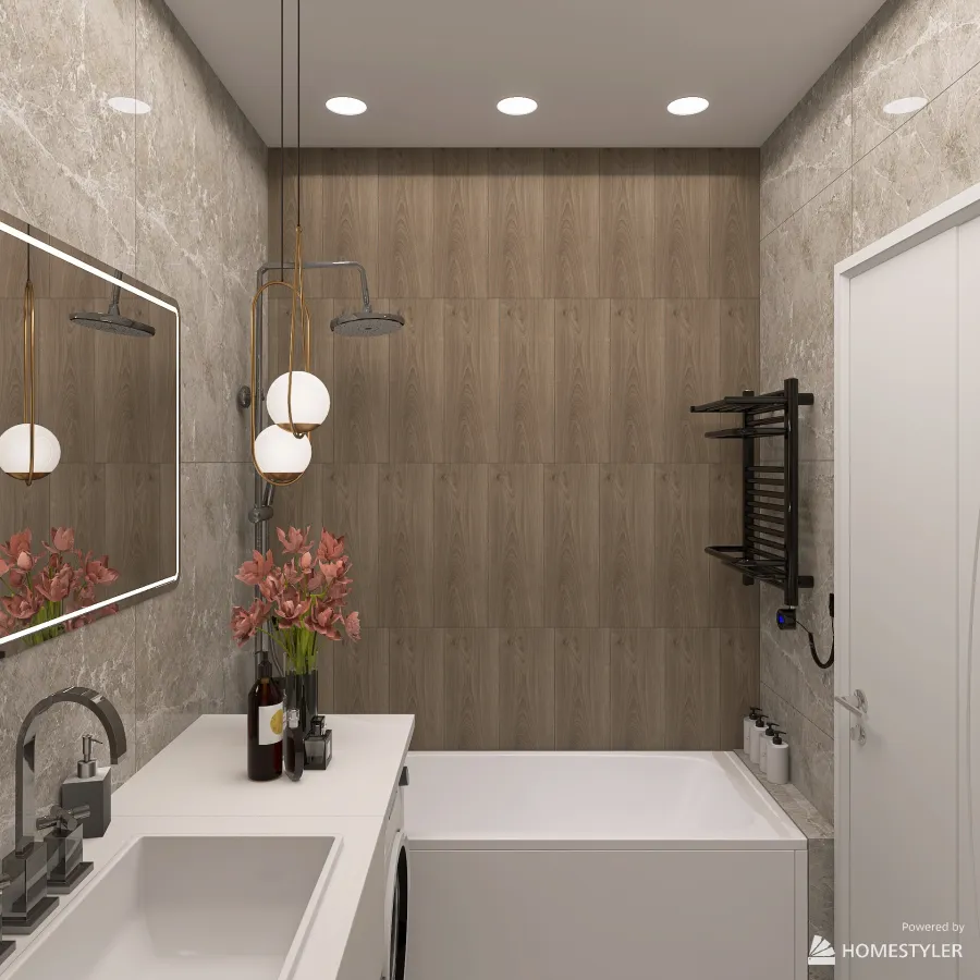 Ванная(основной вариант) 3d design renderings