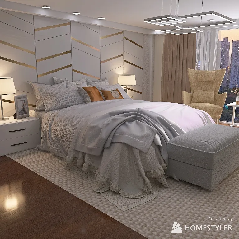 EMBER BEDROOM 3d design renderings