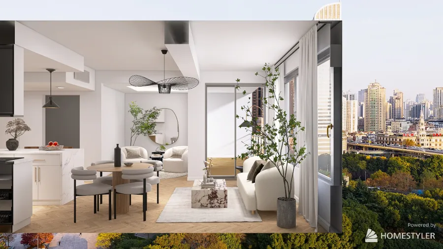 Modern Apartment. 3d design renderings