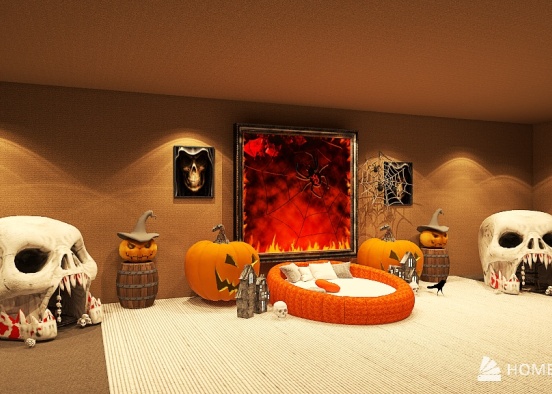 Halloween  house Design Rendering