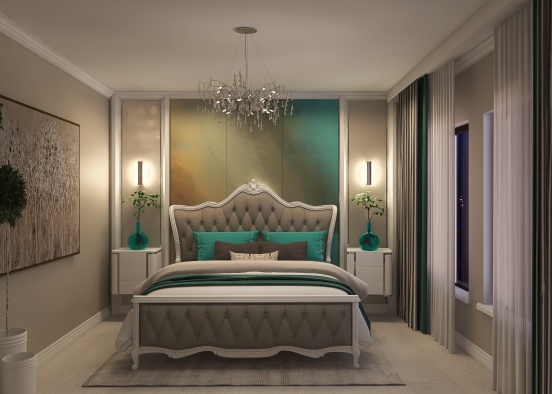Dormitor matrimonial Fam Greu Design Rendering