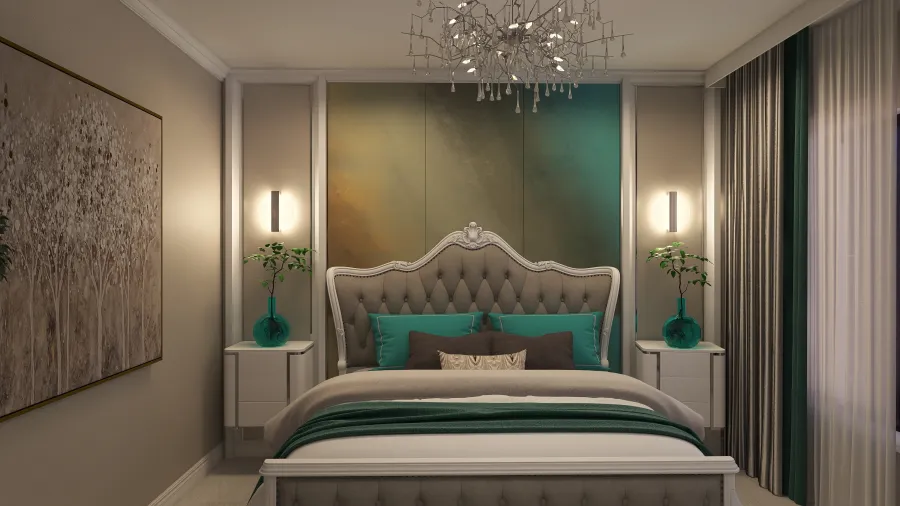 Dormitor matrimonial Fam Greu 3d design renderings