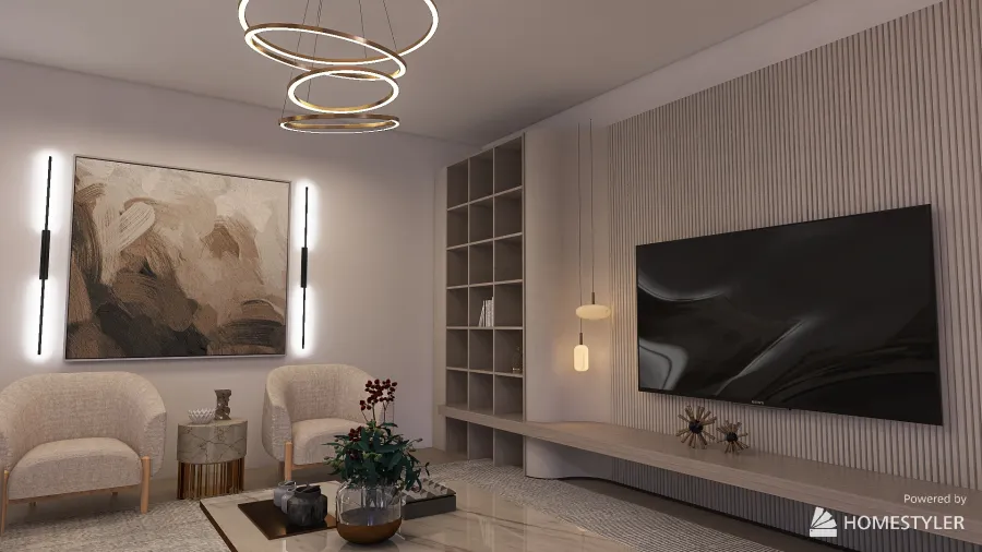 modern room/ Sala de estar 3d design renderings