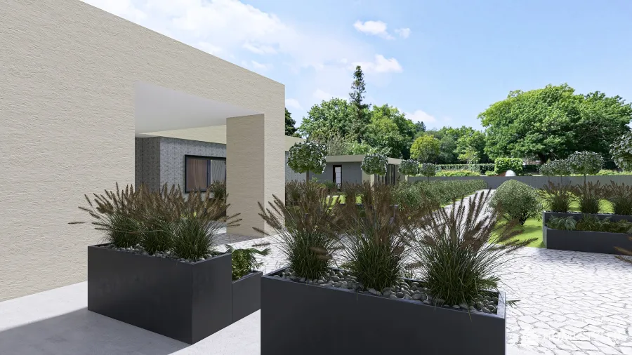 House with the Dentist's Office in the Garden 3d design renderings