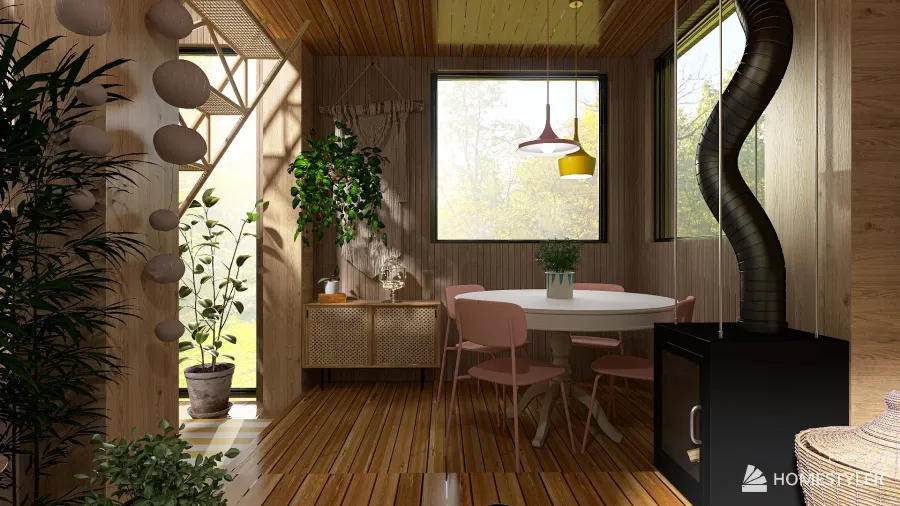 SWEETY TINY HOUSE 3d design renderings