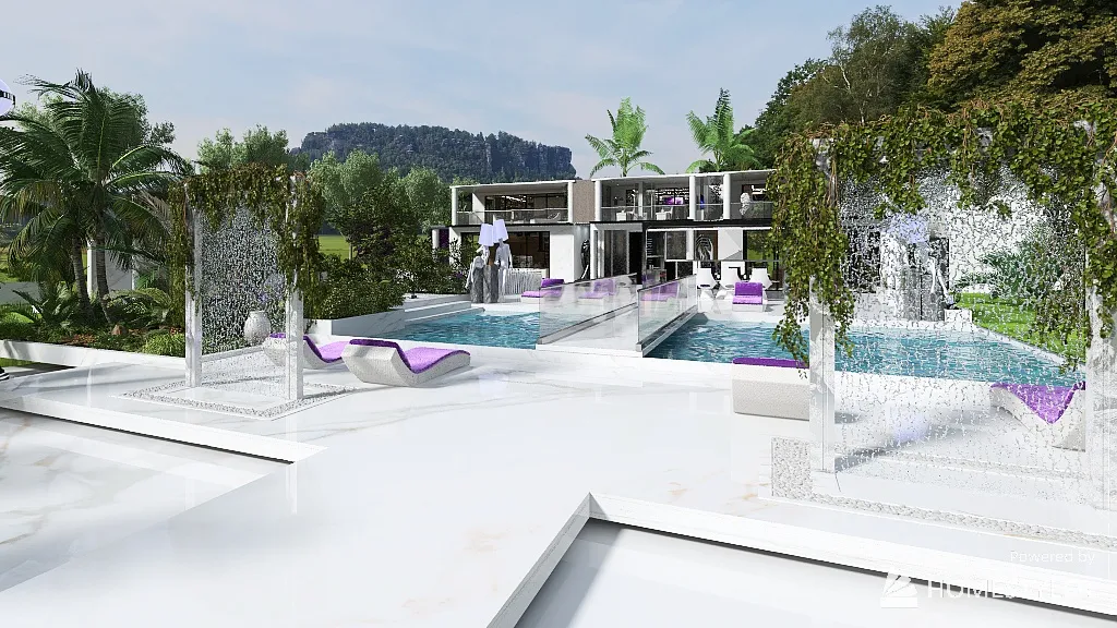 villa acquarius 3d design renderings