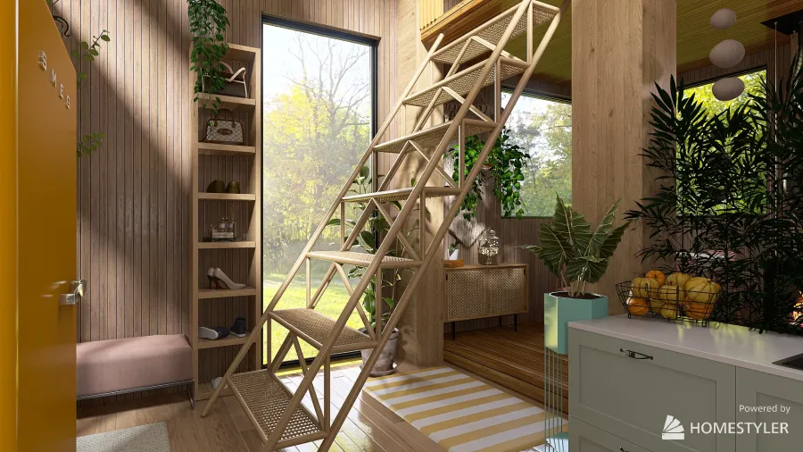 SWEETY TINY HOUSE 3d design renderings